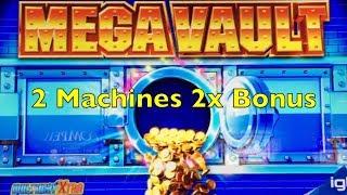 MEGA VAULT Slot Machine - 2 Machines 2x Bonus - Big Win & Good Win