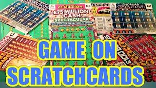 BIG SCRATCHCARD GAME.. AND VIEWERS  PRIZE DRAW.SCRATCHCARDS