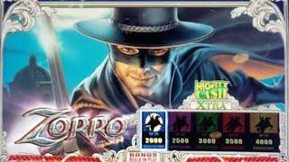 FIRST TIME PLAYING & A BIG WIN on MIGHTY CASH ZORRO SLOT MACHINE POKIE