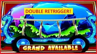Double RETRIGGER! NEW Lock It Link - Cash Crop Slots - LOVE THIS ONE!