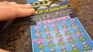 OHIO LOTTERY $500,000 50X THE MONEY SCRATCHCARD. SCRATCH OFF WINNER!