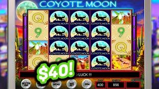 Coyote Moon Slot! Apuesta Máxima! ($40 Dólares X Giro) ⋆ Slots ⋆ SIN PARAR HASTA LOGRAR BONUS! ⋆ Slots ⋆