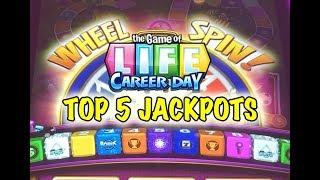 TOP 5 JACKPOT HANDPAYS: GAME OF LIFE CAREER DAY