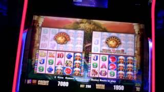 Rise of the Incas slot machine bonus win at Revel Casino in AC.