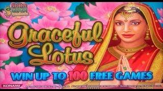 Konami Gaming - Graceful Lotus Slot Bonus w/ Re-Trigger