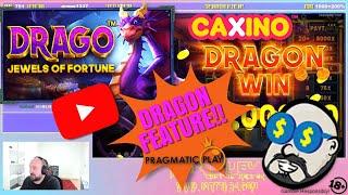 Dragon Feature!! Big Win From Drago Jewels Of Fortune!!