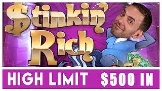 •$500 in @ HIGH LIMIT••Stinkin' RICH Slots & •Spin It Grand•Cosmo LAS VEGAS • BCSlots