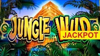 JACKPOT HANDPAY! Jungle Wild Slot - $11.25 Max Bet - AWESOME Bonus, YES!!!