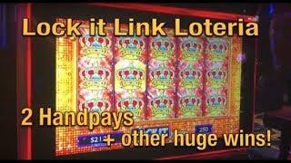 HANDPAY while waiting for HANDPAY!  Lock it Link Loteria