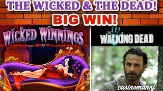 THE WICKED AND THE DEAD - **BIG WIN** - Slot Machine Bonus