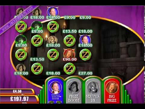 £743.25 SUPER BIG WIN (165 X STAKE) WOZ RUBY SLIPPERS™ BIG WIN SLOTS AT JACKPOT PARTY