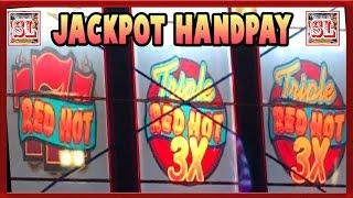 ** JACKPOT HANDPAY ** Triple Red Hot ** n Other Awesome Wins @ Max Bet By Slot Lover