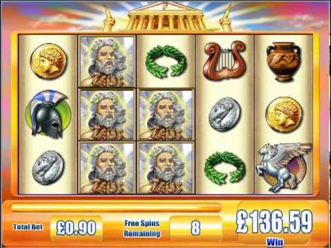 £177.09 SUPER BIG WIN (196.76:1 x Stake) ON ZEUS™ ONLINE SLOT GAME AT JACKPOT PARTY®