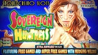 Sovereign Huntress Slot Machine Bonus - KONAMI