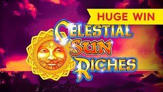 HUGE WIN! Celestial Sun Riches Slot - $10 Max Bet!