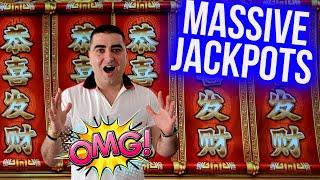2 MASSIVE HANDPAY JACKPOTS On High Limit New Slot Machine - Las Vegas Casinos HUGE JACKPOTS
