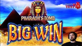 BIG WIN on Pharaoh's Tomb - Novomatic Slot - 1€ BET!