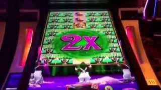 Willy Wonka Pure Imagination Slot Machine Oompa Loompa Bonus #4 Bellagio Casino Las Vegas