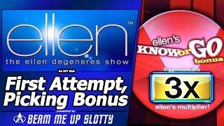 Ellen Slot - First Attempt at "Know or Go" Picking Bonus