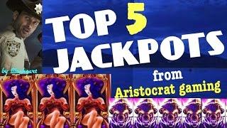 •TOP 5 JACKPOTS• *BIGGEST JACKPOTS WINS from ARISTOCRAT GAMING*