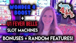BONUSES! Wonder 4 Boost Americoins and Fever Bells Slot Machines!