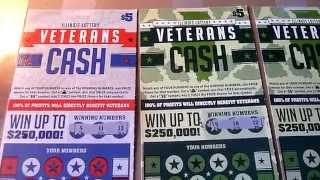 Veteran's Day Special - Playing FOUR Veteran's Instant Lottery Tickets