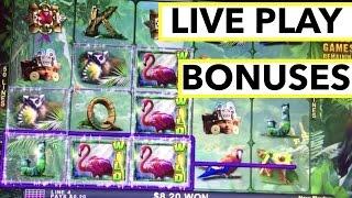 LIVE PLAY and Bonuses on Jungle Riches Slot Machine