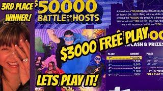 $3000 Free Play Turns Into How Much Cash?
