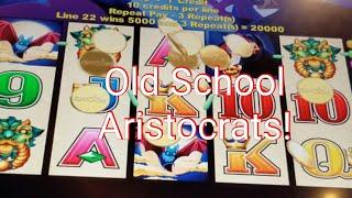 Old School Aristocrat Slots* Max Bet* The Buck Stops Here* Robot Riches* Outback Jack Pokies Big Win