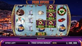 LIVING LARGE Video Slot Casino Game with a SKI CHALET GETAWAY FREE SPIN BONUS