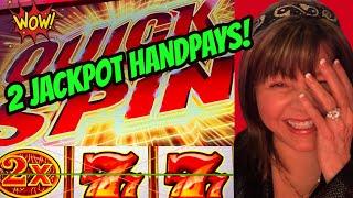 Two Jackpot Handpays! Lucky 7's Quick Spin!