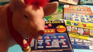NEW PAC-MAN scratchcards...RUBIK'S...PAYDAY...MILLIONAIRE GREEN..CASH WORD..