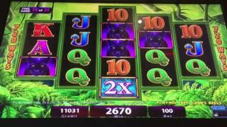 IGT Prowling Panther Slot Machine Bonus & Nice Line Hit (2 videos)