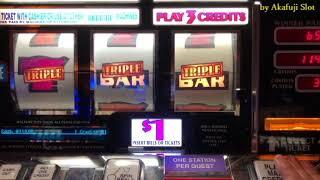 Triple Gold $1 Slot Machine - HAZURE, 赤富士スロット, カルフォルニア カジノ, 勝負師, 女子ギャンブラー, スロットマシン