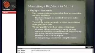 PokerSchoolOnline Live Training Video: " Managing a  BIg Stack in MTT's' " (14/06/2012) TheLangolier