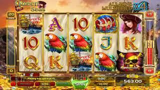 Queen of the Seas casino slots - 583 win!