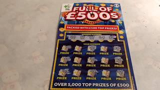 Wow!..FULL Scratchcard of WINNERS..Triple 7..Lucky Fortune..FULL of 500's..Hidden Treasurese