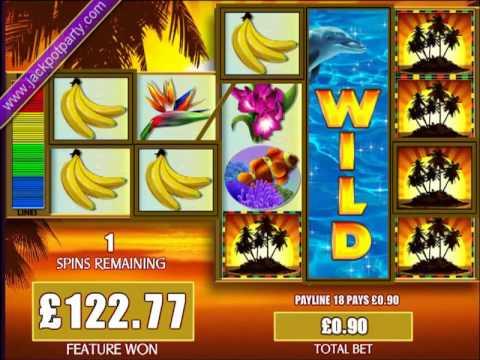 £130.71 SUPER BIG WIN (145 X STAKE) FORTUNES OF THE CARRIBEAN ™ BIG WIN SLOTS AT JACKPOT PARTY