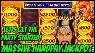 HIGH LIMIT Dragon Link Golden Century MASSIVE HANDPAY JACKPOT ⋆ Slots ⋆$50 Bonus Round Slot Machine 
