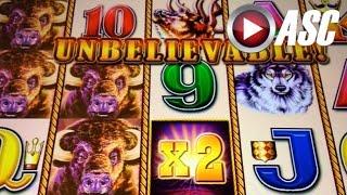 *BEHEMOTH CABINET* BUFFALO STAMPEDE | Aristocrat - NICE Win! Slot Machine Bonus