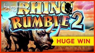 BETTER THAN JACKPOT - Rhino Rumble 2 Slot - INCREDIBLE COMEBACK!