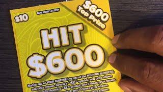 $10 New York Lottery Quick $600