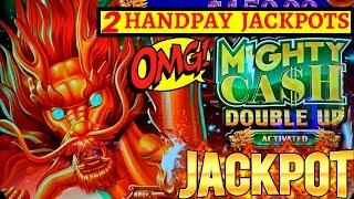 2 HANDPAY JACKPOTS On High Limit MIGHY CASH Slot Machine W/MAX BET - FANTASTIC RUN I HAVE EVER SEEN