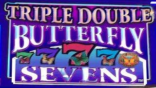 Triple Double Butterfly on Free Play - $1 Slot - 9 Lines @ San Manuel Casino in CA 