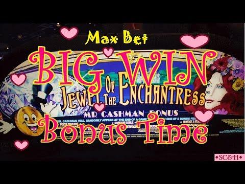 *BIG WIN* Aristocrat Jewel of the Enchantress | MAX BET | Slot Machine Bonus