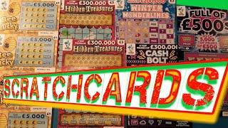 HIDDEN TREASURE..Cash Bolt..Full £500s.W/Wonderlines.3-Ways Win..Bee Lucky.Scratchcards