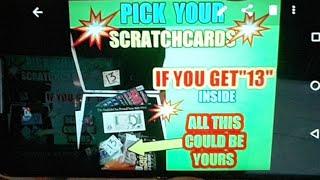 SCRATCHCARDS..YOU PICK"EM"...& ..BOX 13 GAME STARTS TODAY
