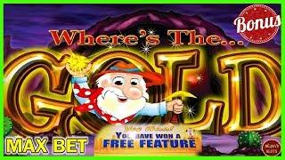 Yee Haa! You Have Won A Free Feature | Where’s The Gold Slot Machine | Max Bet Bonus