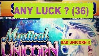 •ANY LUCK ? Free Play Slot Live Play (36)•MYSTICAL UNICORN Slot machine (WMS)•$2.00 Max Bet