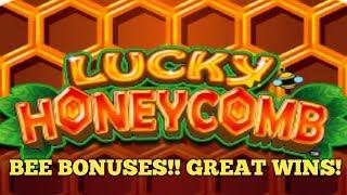 Konami Slot Machines |  Lucky Honeycomb | Great Bonus Action | The Meadows Racetrack and Casino